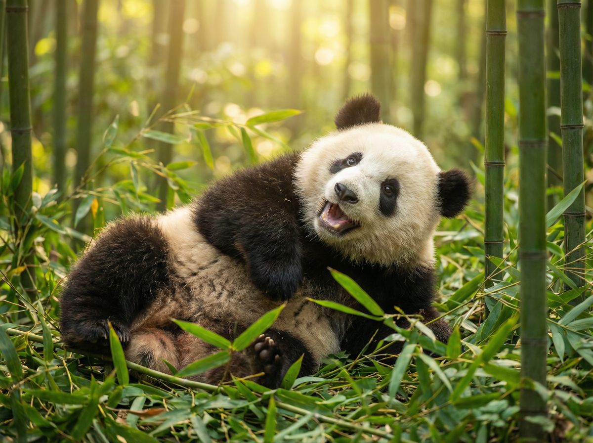 黑丝视频-大熊猫竹林生活
